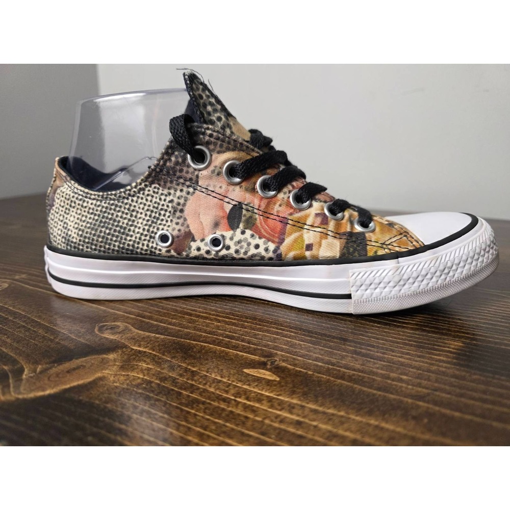 Converse All Star Women's Shoes Size‎ 7 Brown Black White Floral Print Shoes - Picture 8 of 15